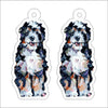 CMS-1211-C10 Bernedoodle Earring Pair | 0.125Acrylic Earring | Case of 10