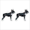 CMS-1218-C10 Boston Terrier Earring Pair | 0.125Acrylic Earring | Case of 10