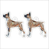 CMS-1219-C10 Boxer Earring Pair | 0.125Acrylic Earring | Case of 10