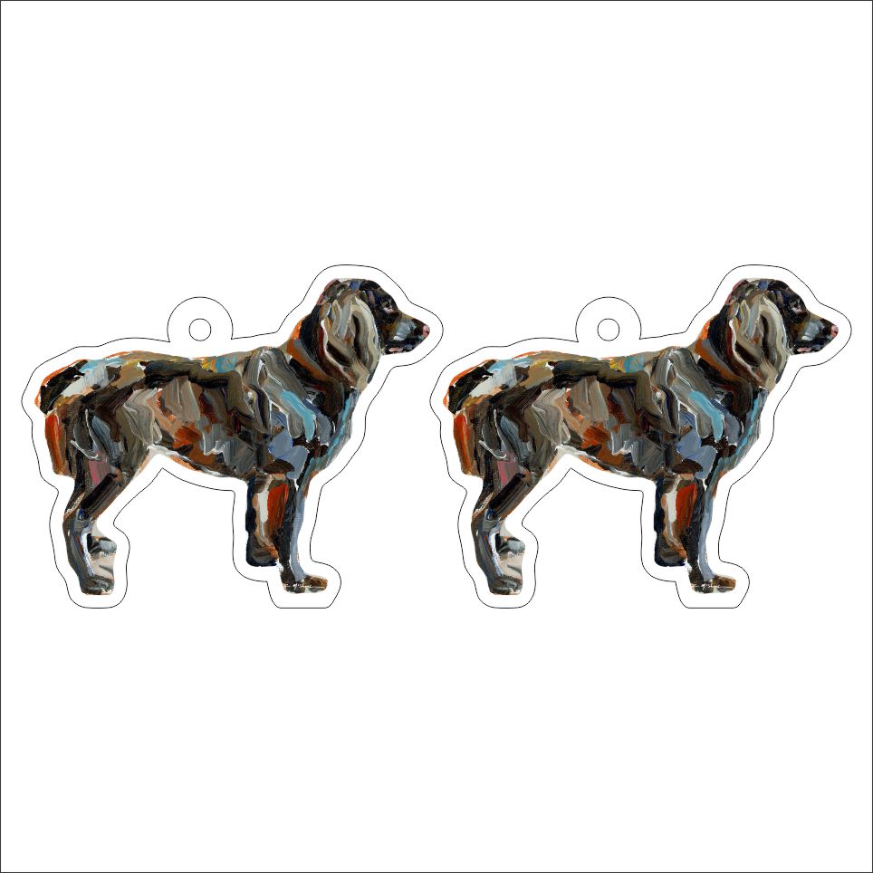CMS-1220-C10 Boykin Earring Pair | 0.125Acrylic Earring | Case of 10
