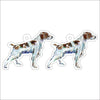 CMS-1221-C10 Brittany Spaniel Earring Pair | 0.125Acrylic Earring | Case of 10