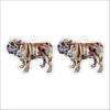 CMS-1223-C10 Bulldog Abstract Earring Pair | 0.125Acrylic Earring | Case of 10