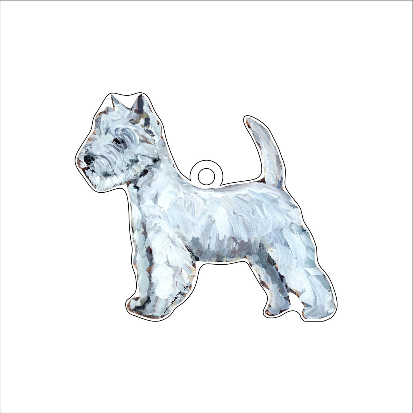 Westie | 0.25in. Acrylic Ornament | Case of 25