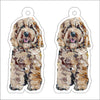 CMS-1238-C10 Cockapoo Blonde Earring Pair | 0.125Acrylic Earring | Case of 10