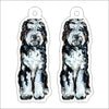 CMS-1246-C10 Doodle Black and White Earring Pair | 0.125Acrylic Earring | Case of 10