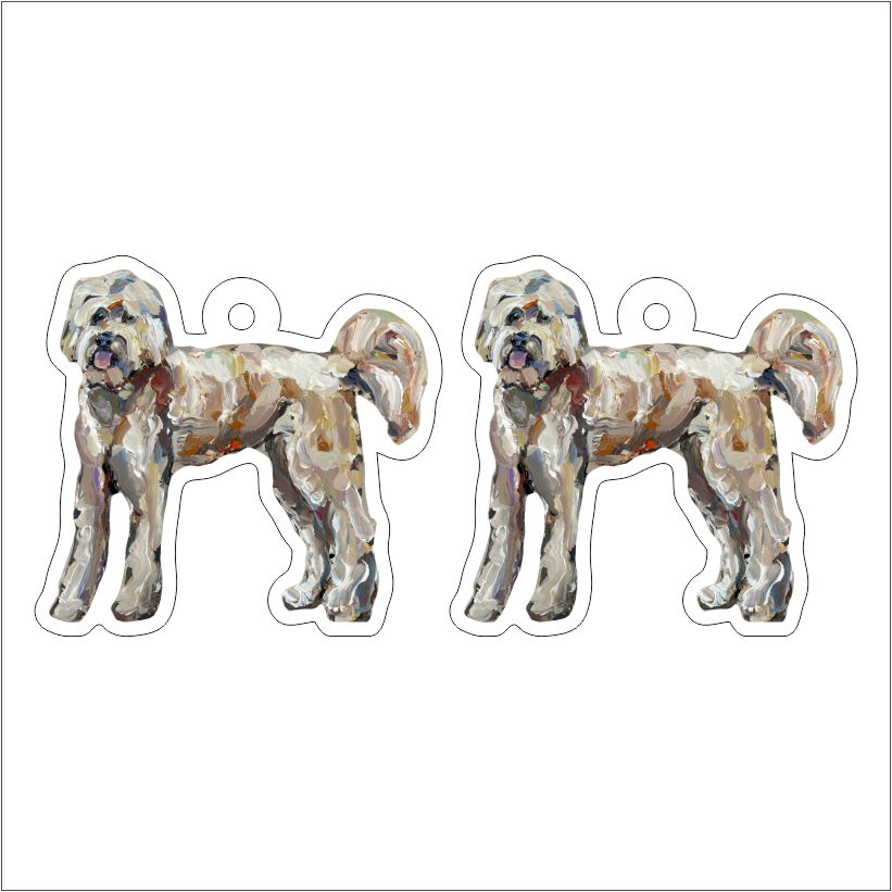 CMS-1248-C10 Doodle Love Earring Pair | 0.125Acrylic Earring | Case of 10