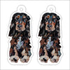 CMS-1252-C10 English Cocker Spaniel Black & Tan Earring Pair | 0.125Acrylic Earring | Case of 10