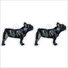 CMS-1261-C10 Frenchie Brindle Earring Pair | 0.125Acrylic Earring | Case of 10