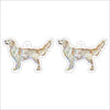 CMS-1266-C10 Golden Retriever Light Earring Pair | 0.125Acrylic Earring | Case of 10