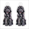 CMS-1272-C10 Goldendoodle Chocolate Earring Pair | 0.125Acrylic Earring | Case of 10