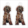 CMS-1275-C10 Goldendoodle Red Earring Pair | 0.125Acrylic Earring | Case of 10