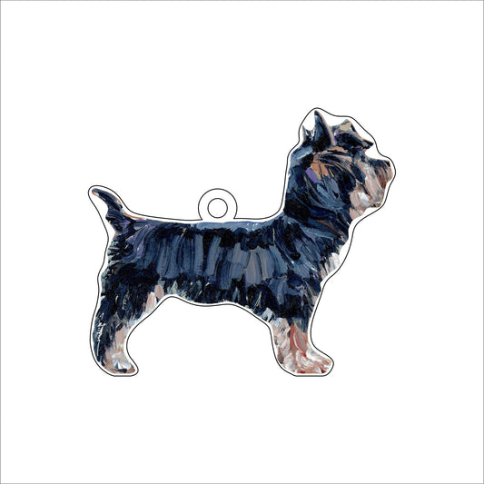 Yorkie | 0.25in. Acrylic Ornament | Case of 25