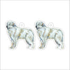 CMS-1280-C10 Great Pyrenees Earring Pair | 0.125Acrylic Earring | Case of 10