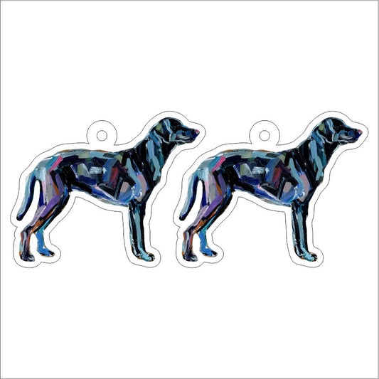 CMS-1282-C10 Lab Black Earring Pair | 0.125Acrylic Earring | Case of 10