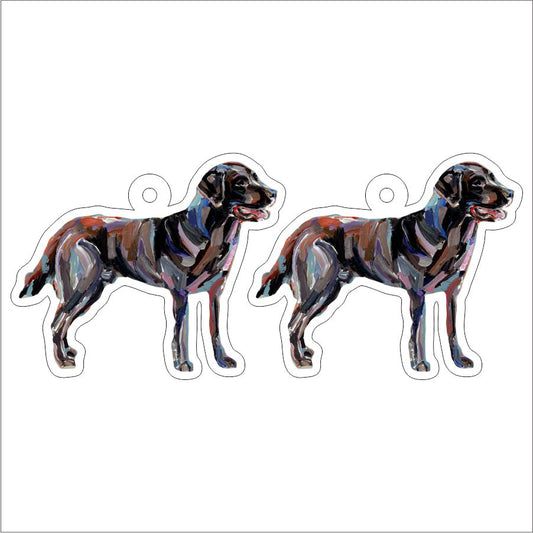 CMS-1283-C10 Lab Chocolate Earring Pair | 0.125Acrylic Earring | Case of 10