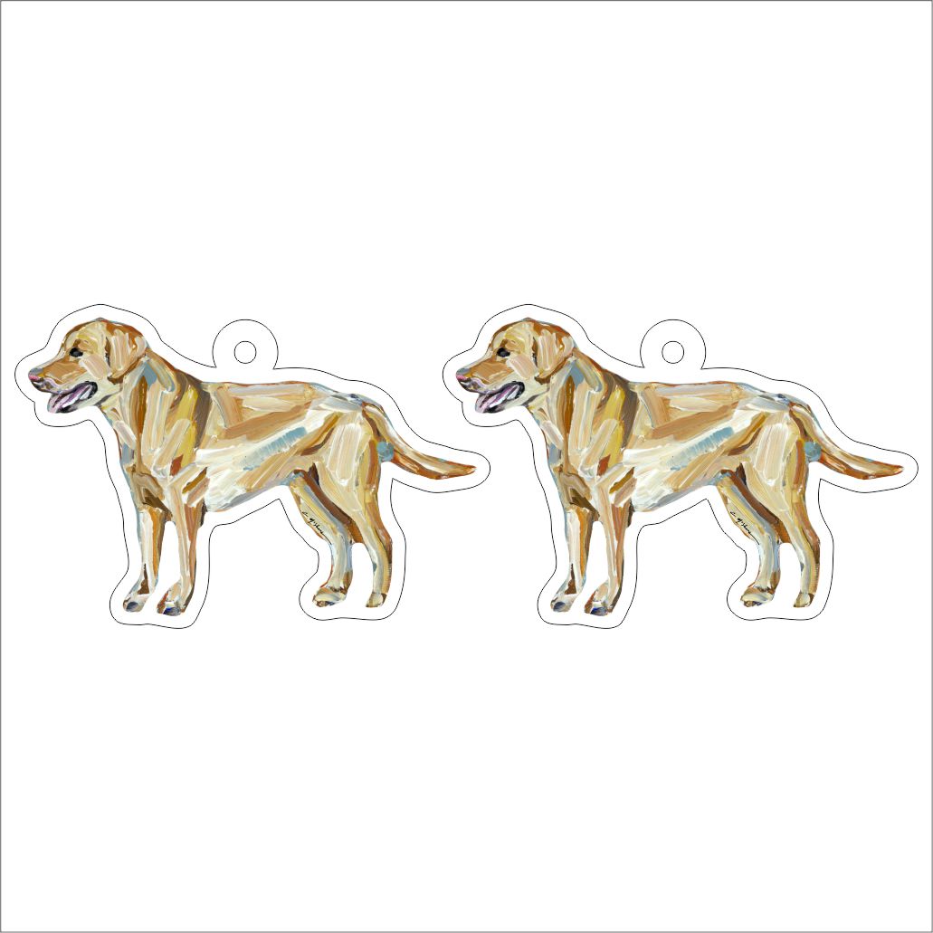 CMS-1286-C10 Lab Yellow Earring Pair | 0.125Acrylic Earring | Case of 10