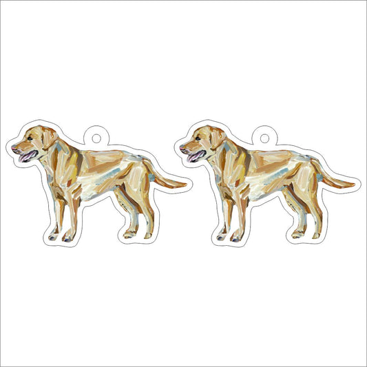 CMS-1286-C10 Lab Yellow Earring Pair | 0.125Acrylic Earring | Case of 10