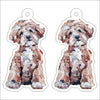 CMS-1289-C10 Maltipoo Apricot Earring Pair | 0.125Acrylic Earring | Case of 10