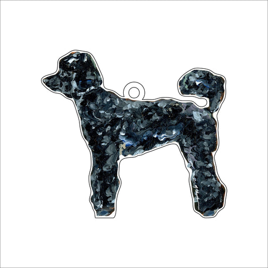 Black Poodle | 0.25in. Acrylic Ornament | Case of 25