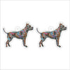 CMS-1294-C10 Pitbull Abstract Earring Pair | 0.125Acrylic Earring | Case of 10