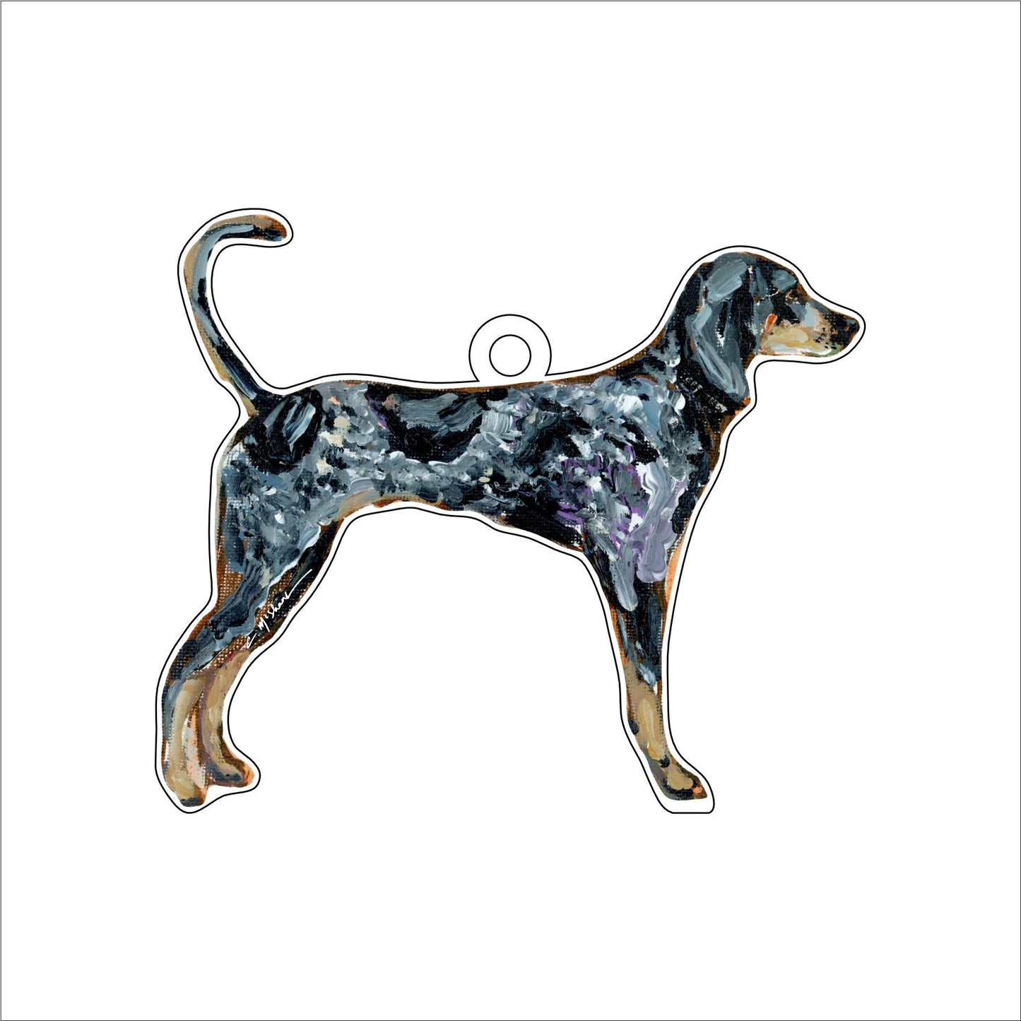 Bluetick Coonhound | 0.25in. Acrylic Ornament | Case of 25