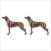 CMS-1302-C10 Rhodesian Ridgeback Earring Pair | 0.125Acrylic Earring | Case of 10
