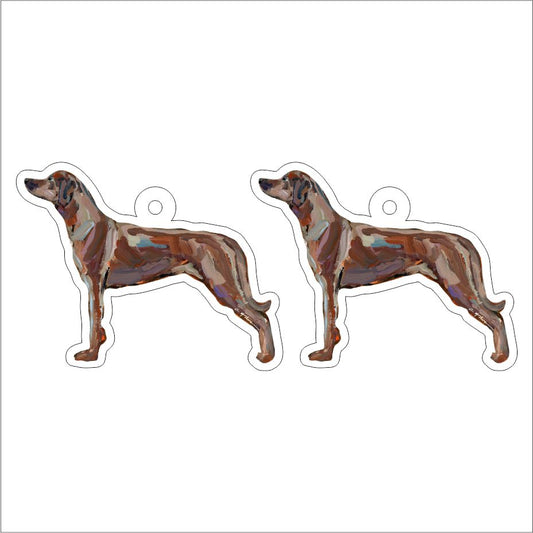 CMS-1302-C10 Rhodesian Ridgeback Earring Pair | 0.125Acrylic Earring | Case of 10