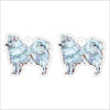 CMS-1306-C10 Samoyed Earring Pair | 0.125Acrylic Earring | Case of 10