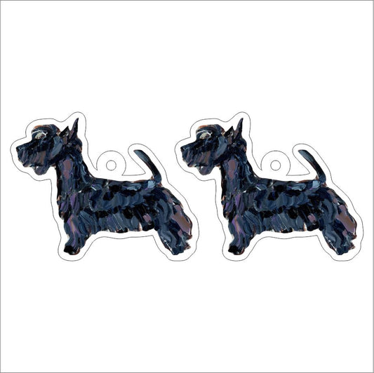 CMS-1308-C10 Scottie Earring Pair | 0.125Acrylic Earring | Case of 10