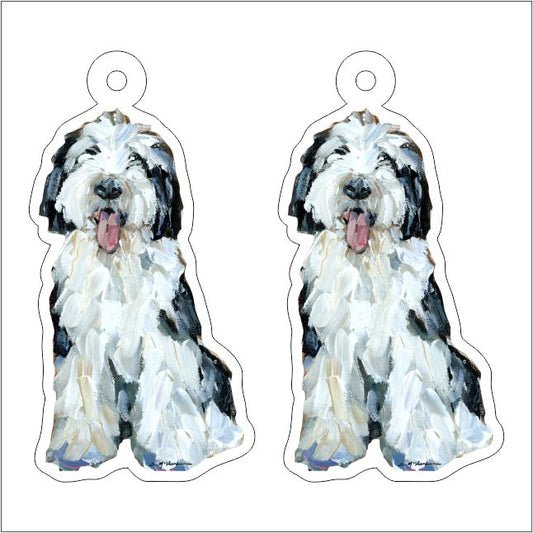 CMS-1309-C10 Sheepadoodle I Earring Pair | 0.125Acrylic Earring | Case of 10