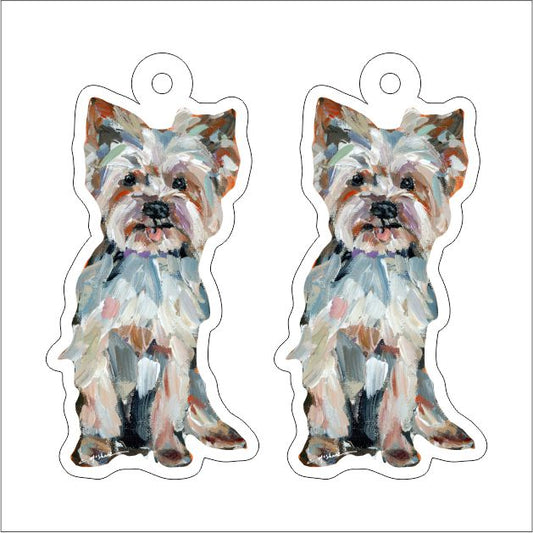 CMS-1319-C10 Yorkie Light Earring Pair | 0.125Acrylic Earring | Case of 10