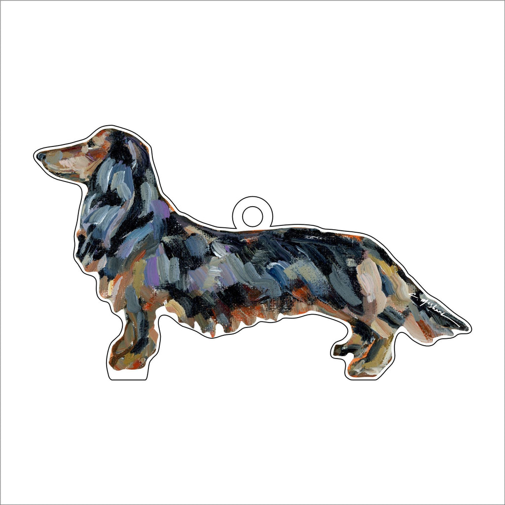 Dachshund Black and Tan | 0.25in. Acrylic Ornament | Mix and Match (any 10+)