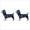 CMS-1321-C10 Yorkie Black & Tan Earring Pair | 0.125Acrylic Earring | Case of 10