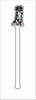 CMS-1324-C4 Australian Shepherd Black & White Tri Stirrer | 0.125Acrylic Stirrer | Case of 4