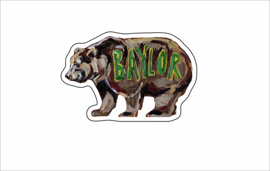 CMS-1628-C10 Baylor Bears Sticker  | Removable Sticker | Set of 10