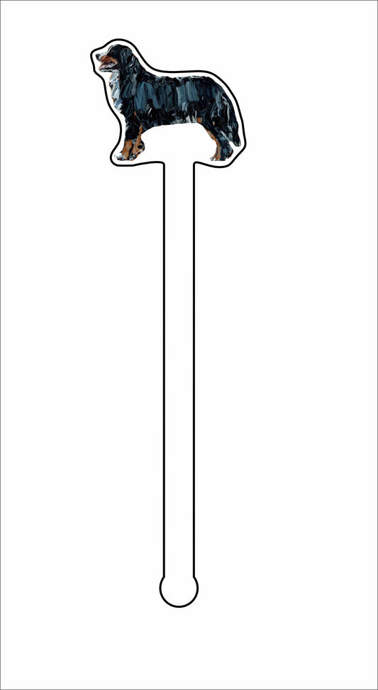 CMS-1332-C4 Bernese Mountain Dog Stirrer | 0.125Acrylic Stirrer | Case of 4