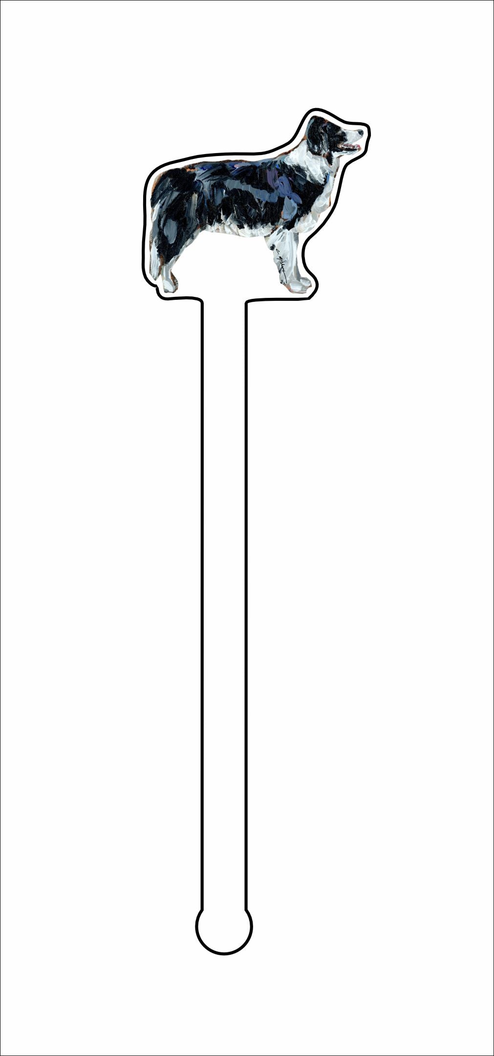 CMS-1337-C4 Border Collie Stirrer | 0.125Acrylic Stirrer | Case of 4