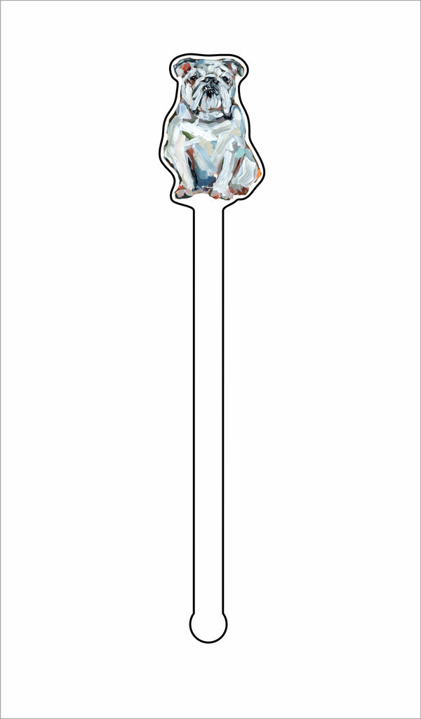 CMS-1345-C4 Bulldog White Stirrer | 0.125Acrylic Stirrer | Case of 4