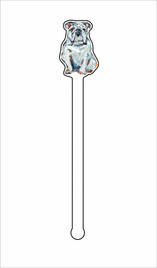 CMS-1345-C4 Bulldog White Stirrer | 0.125Acrylic Stirrer | Case of 4