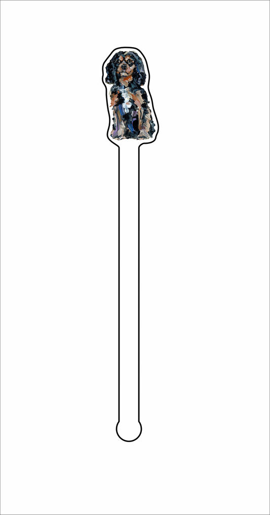 CMS-1347-C4 Cavalier King Charles BT Stirrer | 0.125Acrylic Stirrer | Case of 4