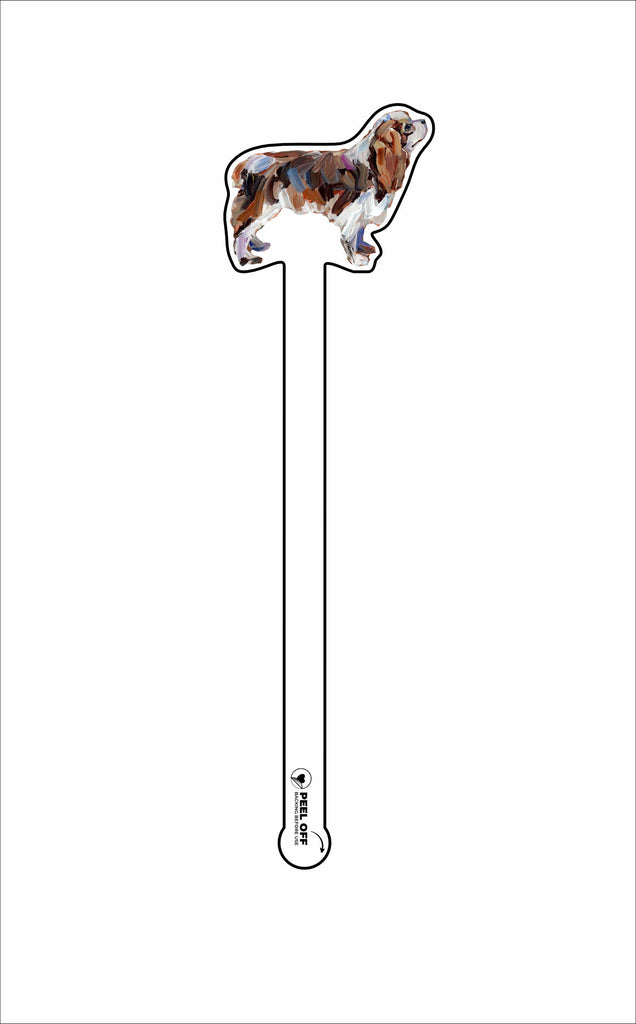 CMS-1348-C4 Cavalier King Charles Blenheim Stirrer | 0.125Acrylic Stirrer | Case of 4