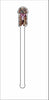CMS-1354-C4 Cavapoo Red with Pink Bow Stirrer | 0.125Acrylic Stirrer | Case of 4