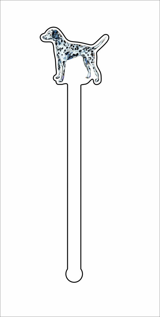 CMS-1364-C4 Dalmatian Stirrer | 0.125Acrylic Stirrer | Case of 4