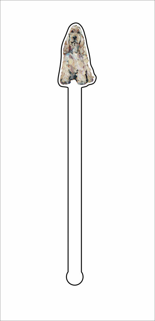 CMS-1369-C4 English Cocker Light Stirrer | 0.125Acrylic Stirrer | Case of 4