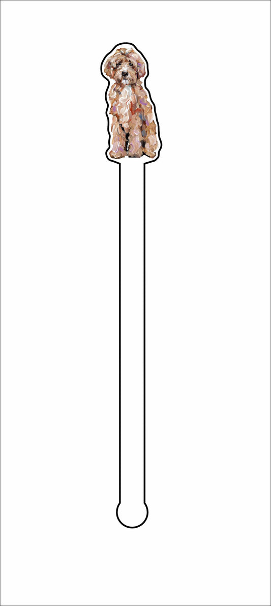 CMS-1393-C4 Goldendoodle Classic Stirrer | 0.125Acrylic Stirrer | Case of 4
