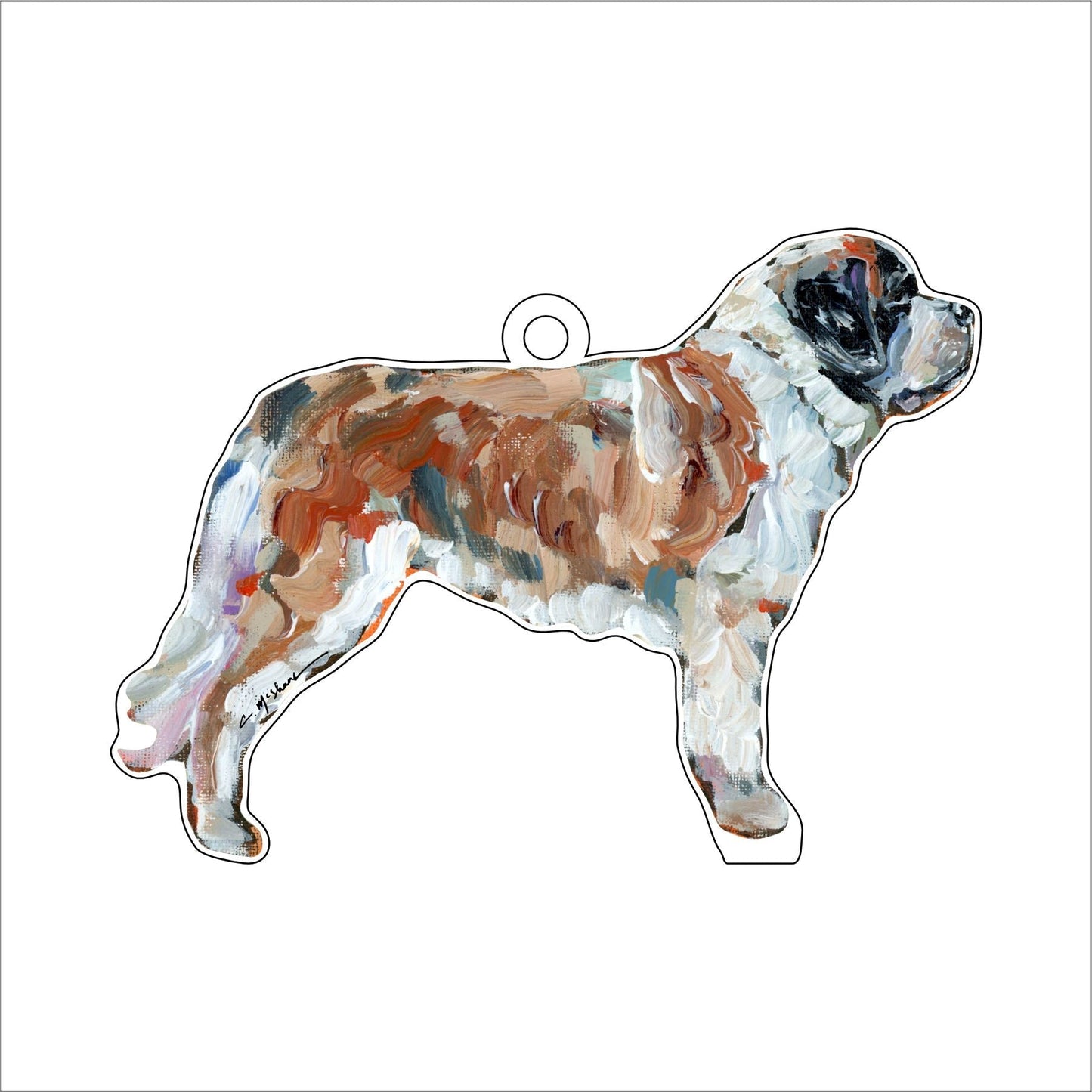 Saint Bernard | 0.25in. Acrylic Ornament | Case of 25