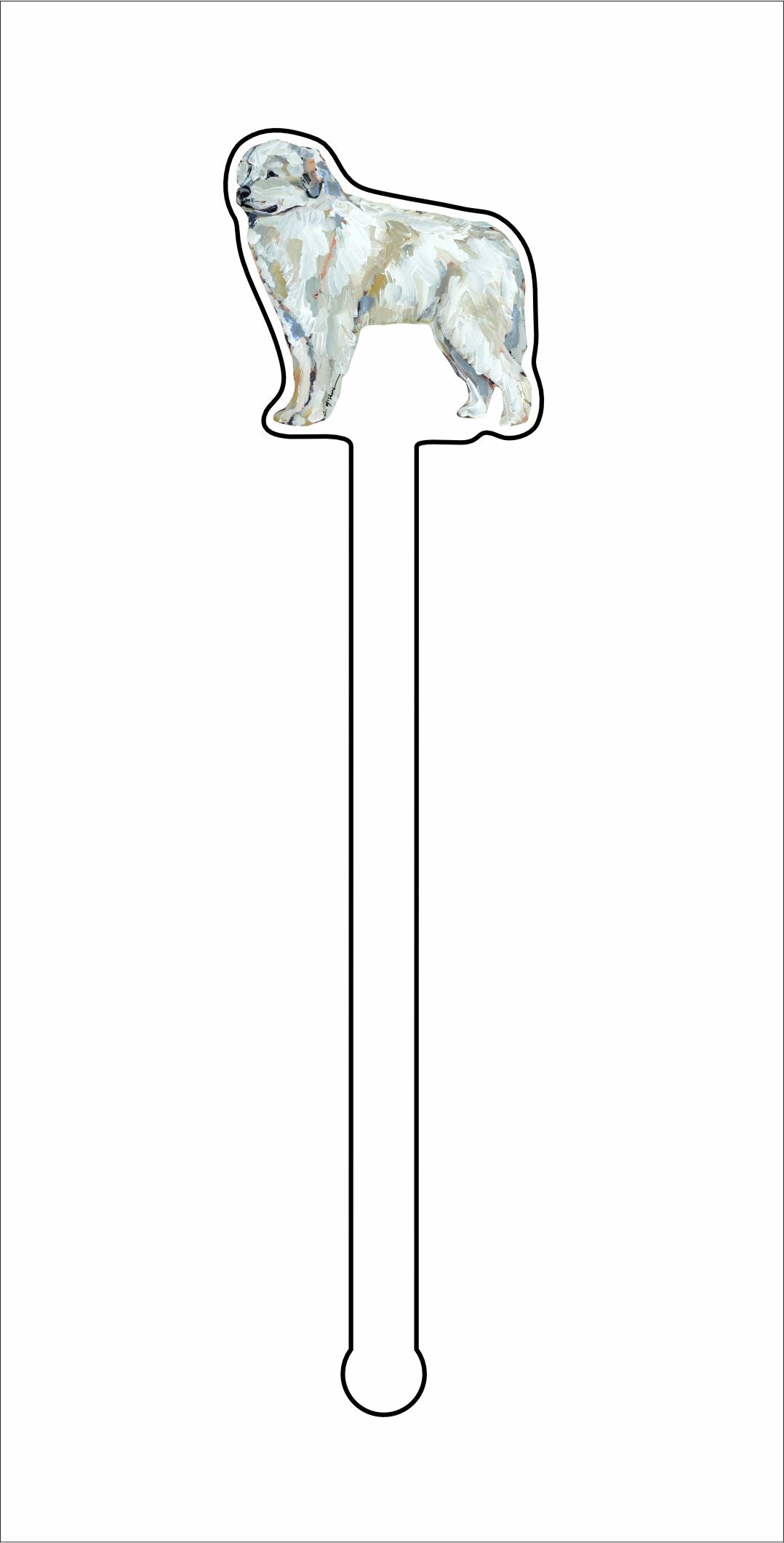 CMS-1400-C4 Great Pyrenees Stirrer | 0.125Acrylic Stirrer | Case of 4