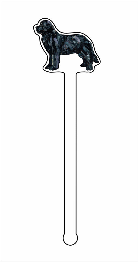 CMS-1411-C4 Newfoundland Black Stirrer | 0.125Acrylic Stirrer | Case of 4