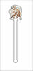 CMS-1415-C4 Pomeranian Apricot Stirrer | 0.125Acrylic Stirrer | Case of 4