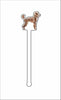 CMS-1417-C4 Poodle Apricot Stirrer | 0.125Acrylic Stirrer | Case of 4